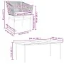 Juego comedor jardín 7 pzas cojines ratán sintético vidrio gris von , Gartensets - Ref: Foro24-3334532, Preis: 627,29 €, Raba...