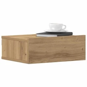 Mesita de noche flotante madera roble artesanal 40x32x15 cm by , Nightstands - Ref: Foro24-861121, Price: 40,83 €, Discount: %