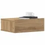 Mesita de noche flotante madera roble artesanal 40x32x15 cm de , Mesitas de noche - Ref: Foro24-861121, Precio: 40,83 €, Desc...