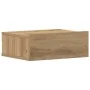 Mesita de noche flotante madera roble artesanal 40x32x15 cm de , Mesitas de noche - Ref: Foro24-861121, Precio: 40,83 €, Desc...