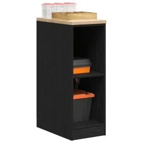Armario de almacenamiento para garaje negro 30x51x85 cm by , Armarios industriales - Ref: Foro24-860527, Price: 50,35 €, Disc...