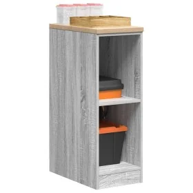 Armario de garaje de madera maciza pino gris Sonoma 30x51x85 cm by , Armarios industriales - Ref: Foro24-860531, Price: 49,03...