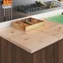 Armario de almacenamiento para garaje roble marrón 30x51x85 cm by , Armarios industriales - Ref: Foro24-860559, Price: 54,29 ...