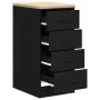 Armario de almacenamiento para garaje negro 40x51x85 cm by , Armarios industriales - Ref: Foro24-860590, Price: 82,13 €, Disc...