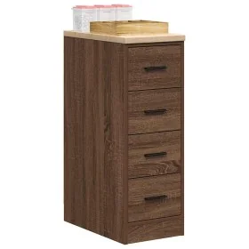 Armario de almacenamiento para garaje roble marrón 30x51x85 cm by , Armarios industriales - Ref: Foro24-860586, Price: 70,79 ...