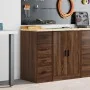 Armario de almacenamiento para garaje roble marrón 30x51x85 cm by , Armarios industriales - Ref: Foro24-860586, Price: 70,79 ...