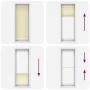 Estor Plisado crema 80x200 cm Tela Ancho 79,4 cm Poliéster by , Blinds and blinds - Ref: Foro24-4015309, Price: 19,94 €, Disc...