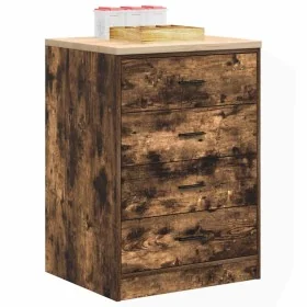 Armario de almacenamiento para garaje roble ahumado 60x51x85 cm by , Armarios industriales - Ref: Foro24-860602, Price: 108,5...