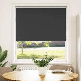 Estor Enrollable Opaco negro 110x150 cm Tela Ancho 105,7 cm by , Blinds and blinds - Ref: Foro24-4010870, Price: 26,95 €, Dis...
