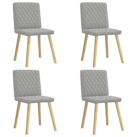Sillas de comedor 4 uds tela gris nube de , Sillas de comedor - Ref: Foro24-3315230, Precio: 199,30 €, Descuento: %