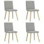 Sillas de comedor 4 uds tela gris nube de , Sillas de comedor - Ref: Foro24-3315230, Precio: 199,30 €, Descuento: %
