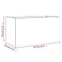 Jardinera de acero galvanizado plateado 62x30x29 cm by , Pots and planters - Ref: Foro24-841594, Price: 38,15 €, Discount: %