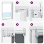 Estor Enrollable Opaco blanco 130x130 cm Tela Ancho 126,6 cm by , Blinds and blinds - Ref: Foro24-4011888, Price: 23,30 €, Di...