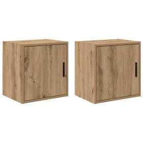 Armarios de pared 2 uds para garaje madera artesanal roble de , Armarios industriales - Ref: Foro24-860642, Precio: 59,44 €, ...