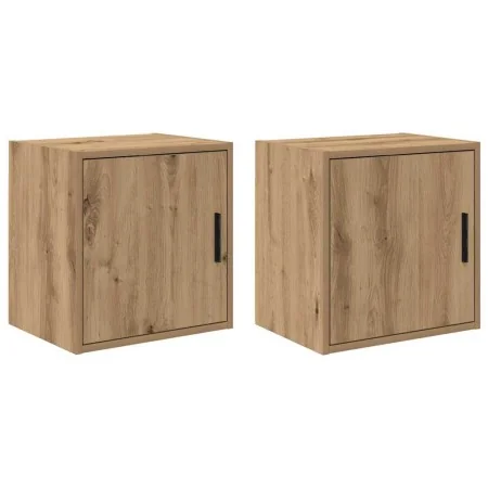 Armarios de pared 2 uds para garaje madera artesanal roble by , Armarios industriales - Ref: Foro24-860642, Price: 59,44 €, D...