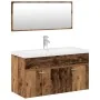 Juego de muebles de baño 3 piezas madera ingeniería envejecida de , Muebles de baño - Ref: Foro24-3328911, Precio: 339,08 €, ...