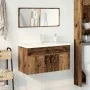 Juego de muebles de baño 3 piezas madera ingeniería envejecida de , Muebles de baño - Ref: Foro24-3328911, Precio: 339,08 €, ...