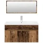Juego de muebles de baño 3 piezas madera ingeniería envejecida de , Muebles de baño - Ref: Foro24-3328911, Precio: 339,08 €, ...