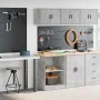 Armarios 2 uds para garaje madera de ingeniería ris hormigón by , Armarios industriales - Ref: Foro24-3328281, Price: 99,57 €...