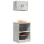 Armarios 2 uds para garaje madera de ingeniería ris hormigón by , Armarios industriales - Ref: Foro24-3328281, Price: 99,57 €...