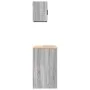 Armarios 2 uds para garaje madera ingeniería gris sonoma by , Armarios industriales - Ref: Foro24-3328283, Price: 100,42 €, D...