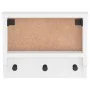 Perchero de pared SANDNES madera maciza pino blanco 45x12x35cm | Foro24.es | Tu tienda online para hogar, jardín y más Foro24.es