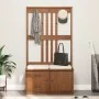 Perchero de entrada SANDENS madera maciza de pino 87x40x159,5cm by , Benches for halls and storage - Ref: Foro24-4010493, Pri...