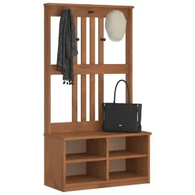 Perchero de entrada SANDENS madera maciza de pino