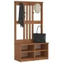Perchero de entrada SANDENS madera maciza de pino 87x40x159,5cm de , Bancos para recibidores y almacenamiento - Ref: Foro24-4...