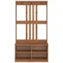 Perchero de entrada SANDENS madera maciza de pino 87x40x159,5cm de , Bancos para recibidores y almacenamiento - Ref: Foro24-4...