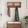 Perchero de pared SANDNES madera maciza de pino 87x12x35 cm de , Percheros para sombreros y abrigos - Ref: Foro24-4010470, Pr...