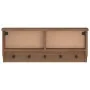 Perchero de pared SANDNES madera maciza de pino 87x12x35 cm de , Percheros para sombreros y abrigos - Ref: Foro24-4010470, Pr...