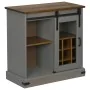 Aparador HALDEN con puerta corredera gris 80x40x80 cm von , Sideboards - Ref: Foro24-4018423, Preis: 214,07 €, Rabatt: %