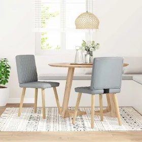 Sillas de comedor giratorias 2 unidades tela gris claro von , Essstühle - Ref: Foro24-4101121, Preis: 103,29 €, Rabatt: %