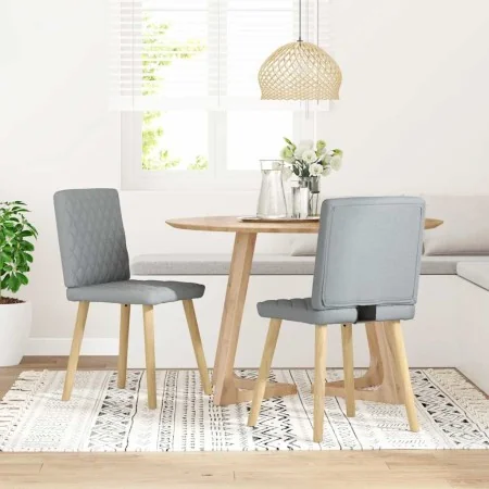 Sillas de comedor giratorias 2 unidades tela gris claro by , dining chairs - Ref: Foro24-4101121, Price: 103,29 €, Discount: %