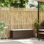 Banco de jardín con cojín marrón 110x30x40,5 cm ratán sintético by , garden benches - Ref: Foro24-4104155, Price: 89,39 €, Di...