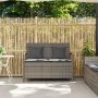 Banco de jardín con almacenaje y cojín gris ratán sintético by , garden benches - Ref: Foro24-4104213, Price: 221,74 €, Disco...