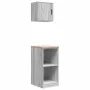 Armarios 2 uds para garaje madera ingeniería gris sonoma by , Armarios industriales - Ref: Foro24-3328274, Price: 82,04 €, Di...