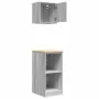 Armarios 2 uds para garaje madera ingeniería gris sonoma by , Armarios industriales - Ref: Foro24-3328274, Price: 82,04 €, Di...