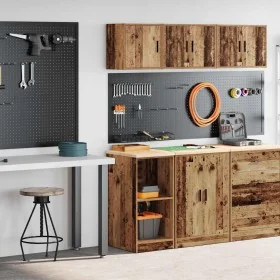 Armarios 2 uds para garaje madera ingeniería antigua madera by , Armarios industriales - Ref: Foro24-3328276, Price: 80,19 €,...