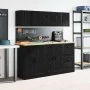Armario de pared para garaje madera de ingeniería negra von , Armarios industriales - Ref: Foro24-860609, Preis: 29,48 €, Rab...