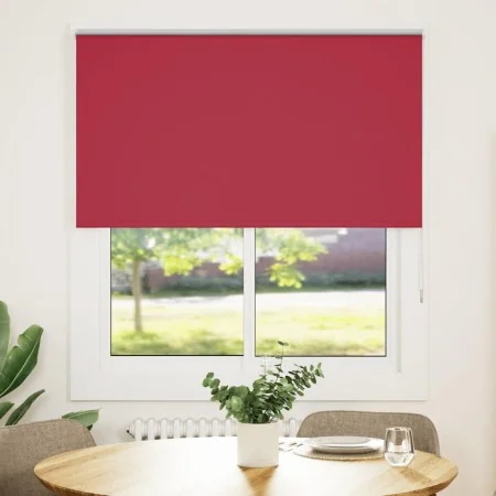 Estor Enrollable Opaco Rojo 130x130 cm Tela Ancho 126,6 cm by , Blinds and blinds - Ref: Foro24-4011758, Price: 27,18 €, Disc...