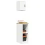 Armarios 2 uds para garaje madera de ingeniería blanco by , Armarios industriales - Ref: Foro24-3328260, Price: 66,96 €, Disc...