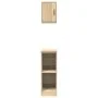 Armarios 2 uds para garaje madera de ingeniería roble sonoma de , Armarios industriales - Ref: Foro24-3328262, Precio: 67,77 ...