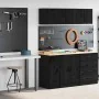 Armarios 2 uds para garaje madera de ingeniería negro by , Armarios industriales - Ref: Foro24-3328288, Price: 76,28 €, Disco...