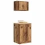 Armarios 2 uds para garaje madera ingeniería antigua madera by , Armarios industriales - Ref: Foro24-3328312, Price: 119,60 €...