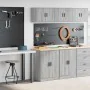 Armarios 2 uds para garaje madera ingeniería gris sonoma by , Armarios industriales - Ref: Foro24-3328310, Price: 123,76 €, D...