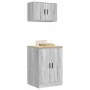 Armarios 2 uds para garaje madera ingeniería gris sonoma by , Armarios industriales - Ref: Foro24-3328310, Price: 123,76 €, D...