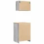 Armarios 2 uds para garaje madera ingeniería gris sonoma by , Armarios industriales - Ref: Foro24-3328310, Price: 123,76 €, D...