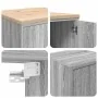 Armarios 2 uds para garaje madera ingeniería gris sonoma by , Armarios industriales - Ref: Foro24-3328310, Price: 123,76 €, D...